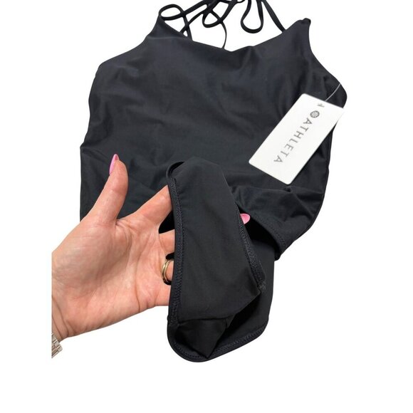 NWT Athleta Black Keyhole One Piece Swimsuit-sz XS Petite - Picture 6 of 9